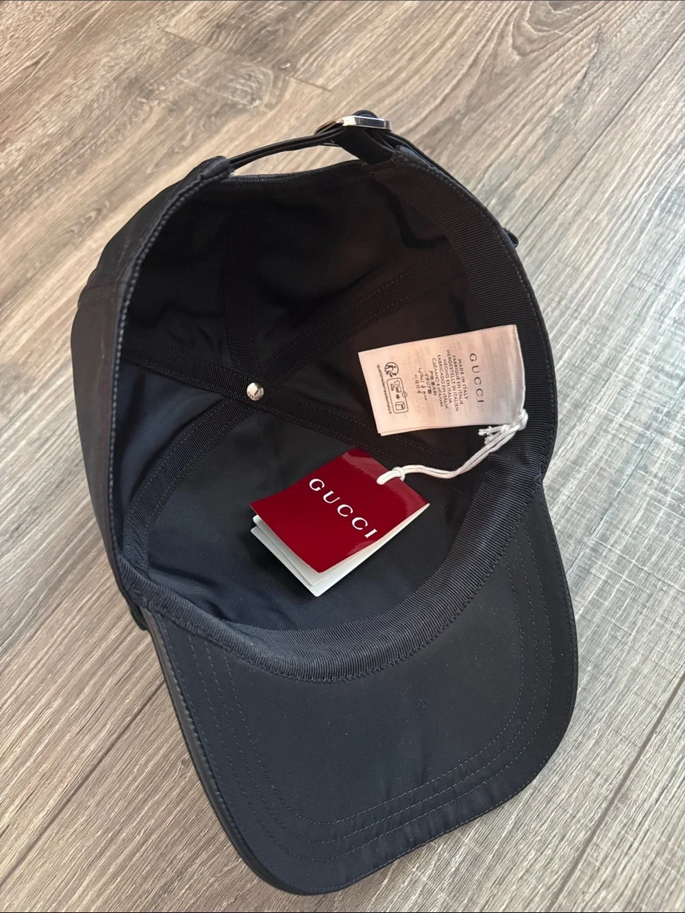 Gucci Logo Web Nylon Baseball Cap